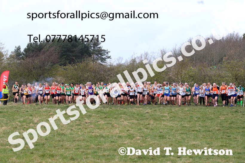 Womens and Mens 65+ in the 2023 BMAF Cross Country Champs., Wallsend. Photo: David T. Hewitson/Sports for All Pics